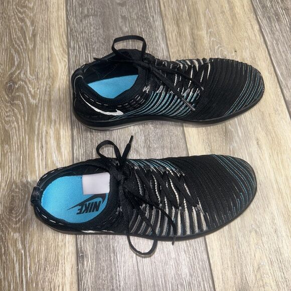 Nike Women’s US Size 6.5 Free Transform Flyknit 833410-001 Black Running Shoes - Picture 2 of 12